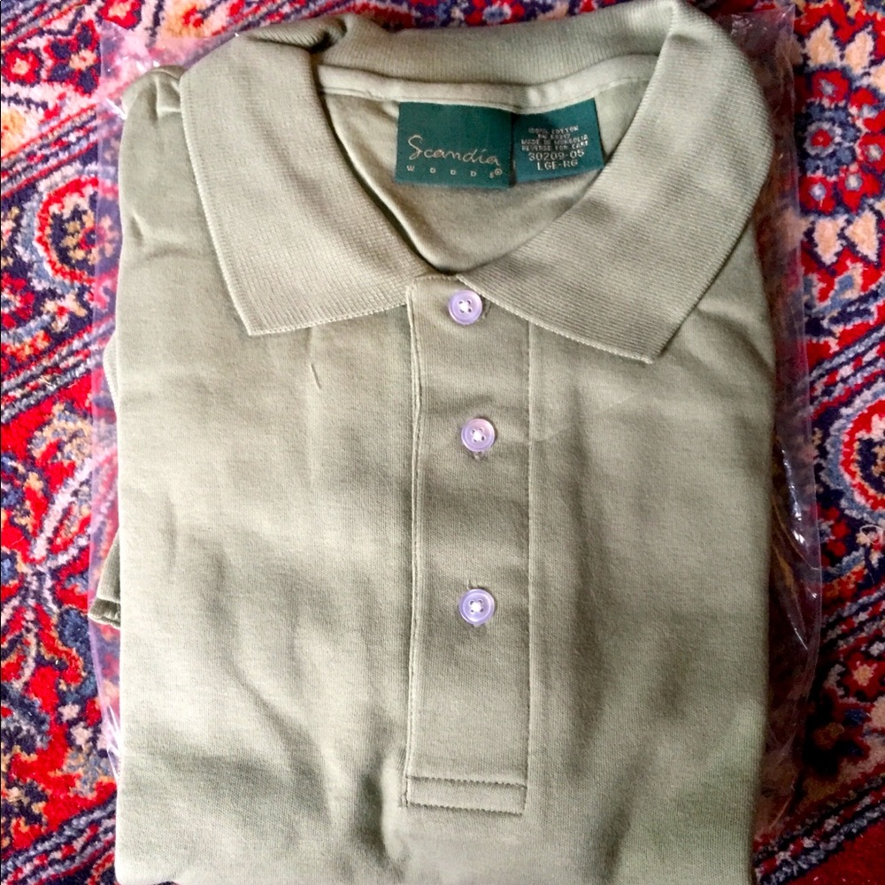 NWT Scandinavia Woods Polo Short Sleeve